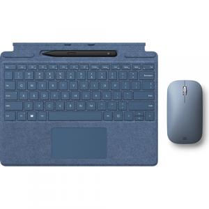 Microsoft Surface Pro Signature Keyboard Sapphire with Surface Slim Pen 2 Black + Microsoft Surface Mobile Mouse Ice Blue