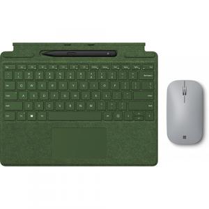 Microsoft Surface Pro Signature Keyboard Forest with Surface Slim Pen 2 Black + Microsoft Surface Mobile Mouse Platinum