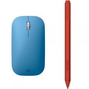 Microsoft Surface Pen Poppy Red + Microsoft Modern Mobile Wireless BlueTrack Mouse Sapphire