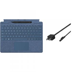 Microsoft Surface Pro Signature Keyboard Sapphire with Surface Slim Pen 2 Black + Microsoft Surface 65W Power Supply