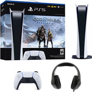 PlayStation 5 Digital Edition God of War Ragnarok Bundle + Nyko Core Wired Gaming Headset