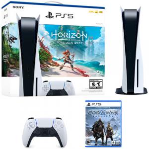 PlayStation5 Console Horizon Forbidden West Bundle + God of War Ragnarok Launch Edition PS5