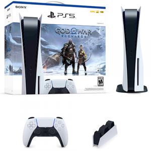 PlayStation 5 Console God of War Ragnarok Bundle + PlayStation 5 DualSense Charging Station for Controller