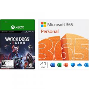 Microsoft 365 Personal 12 Month Auto-Renewal + Watch Dogs: Legion Xbox Series X & Xbox One (Email Delivery)