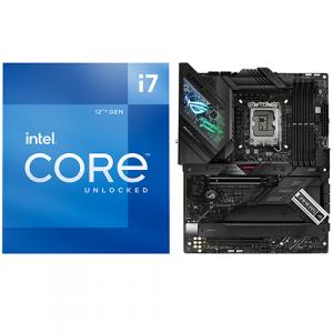 Intel Core i7-12700K Unlocked Desktop Processor + Asus ROG Strix Z690-F GAMING WIFI Desktop Motherboard