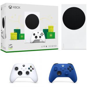 Xbox Series S 512GB SSD Console White + Xbox Wireless Controller Shock Blue