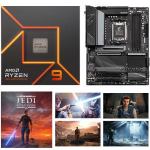 AMD Ryzen 9 7950X 16-core 32-thread Desktop Processor + Gigabyte X670 AORUS ELITE AX Gaming Desktop Motherboard + STAR WARS Jedi: Survivor (Email Delivery)