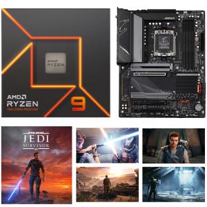 AMD Ryzen 9 7950X 16-core 32-thread Desktop Processor + GIGABYTE B650 AORUS ELITE AX Motherboard + STAR WARS Jedi: Survivor (Email Delivery)
