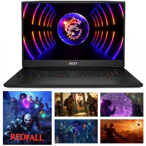 MSI Titan GT77HX 17.3" UHD Gaming Laptop 144Hz Intel Core i9-13980HX 64GB RAM 2TB SSD NVIDIA GeForce RTX 4080 12GB Core Black + Redfall Bite Back Edition (Email Delivery)