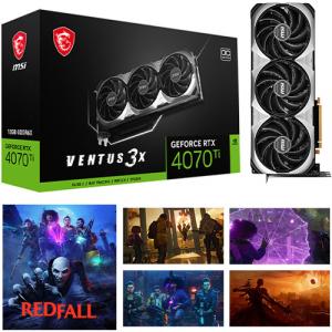 MSI GeForce RTX 4070 Ti VENTUS 3X 12GB OC Graphics Card + Redfall Bite Back Edition (Email Delivery)