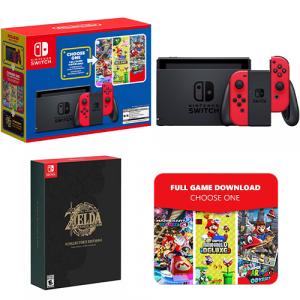Nintendo Switch Mario Choose One Bundle + The Legend of Zelda: Tears of the Kingdom Collector’s Edition Nintendo Switch