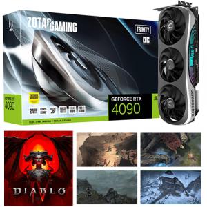 ZOTAC GAMING GeForce RTX 4090 Trinity OC 24GB Graphics Card + Diablo IV (Email Delivery)