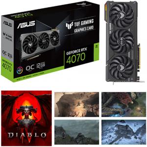 ASUS TUF NVIDIA GeForce RTX 4070 OC Edition GAMING 12GB Graphics Card + Diablo IV (Email Delivery)