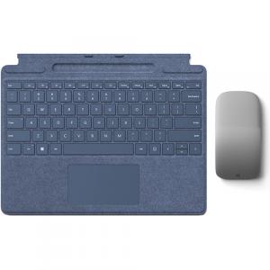 Microsoft Surface Pro Signature Keyboard Sapphire + Microsoft Surface Arc Touch Mouse Platinum