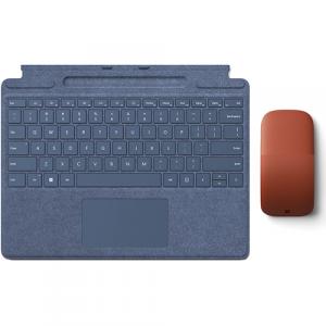 Microsoft Surface Pro Signature Keyboard Sapphire + Microsoft Surface Arc Touch Mouse Poppy Red