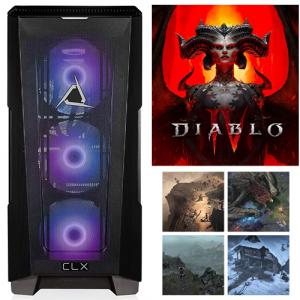 CLX SET Gaming Desktop Intel Core i9 13900KF 32GB RAM 1TB SSD + 4TB HDD GeForce RTX 4080 16GB + Diablo IV (Email Delivery)