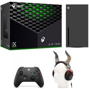 Xbox Series X 1TB SSD Console + HyperX Cloud Alpha Wired Gaming Headset (Black-Red) + HyperX Cloud Alpha Horn Attachment