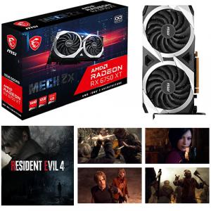 MSI AMD Radeon RX 6750 XT Graphic Card + Resident Evil 4 (Email Delivery)