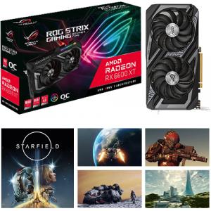 Asus ROG AMD Radeon RX 6600 XT Graphics Card + Starfield Standard Edition (Email Delivery)