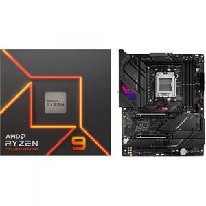AMD Ryzen 9 7900 with Wraith Prism Cooler + Asus ROG Strix B650E-E GAMING WIFI Gaming Desktop Motherboard