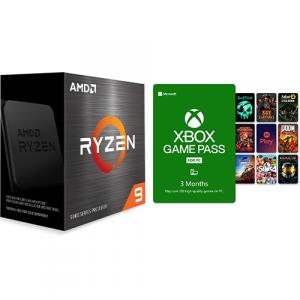 AMD Ryzen 9 5950X 16-core 32-thread Desktop Processor + PC Game Pass 3 Month Membership (Email Delivery)