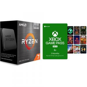 AMD Ryzen 7 5800X3D 8-core 16-thread Desktop Processor + PC Game Pass 3 Month Membership (Email Delivery)