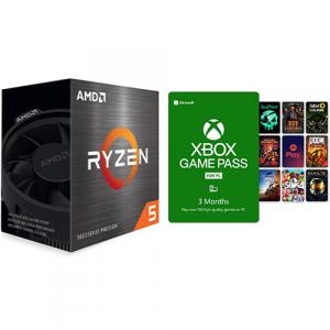 AMD Ryzen 5 5600X 6-core 12-thread Desktop Processor + PC Game Pass 3 Month Membership (Email Delivery)