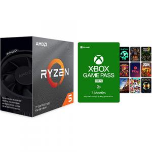 AMD Ryzen 5 3600 Gaming Processor with Wraith Stealth Cooler + PC Game Pass 3 Month Membership (Email Delivery)