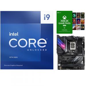 Intel Core i9-13900KF Unlocked Desktop Processor + Asus ROG Strix Z690-E GAMING WIFI Desktop Motherboard + PC Game Pass 3 Month Membership (Email Delivery)