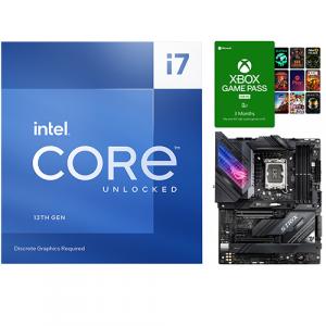 Intel Core i7-13700KF Unlocked Desktop Processor + Asus ROG Strix Z690-E GAMING WIFI Desktop Motherboard + PC Game Pass 3 Month Membership (Email Delivery)