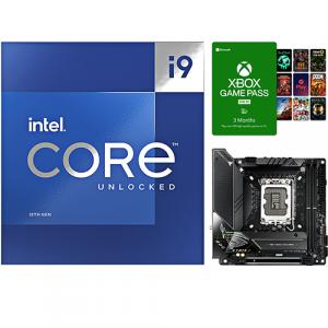Intel Core i9-13900K Unlocked Desktop Processor + Asus ROG Strix Z690-I GAMING WIFI Gaming Desktop Motherboard + PC Game Pass 3 Month Membership (Email Delivery)
