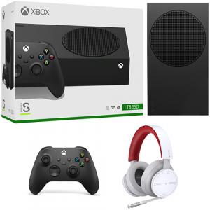 Xbox Series S 1TB SSD Console Carbon Black + Xbox Starfield Collectors Edition Wireless Headset