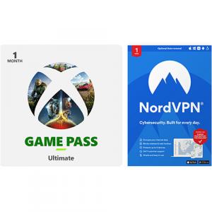 Microsoft Xbox Game Pass Ultimate 1 Month Membership (Email Delivery) + NordVPN 1-Year Subscription (Digital Download)