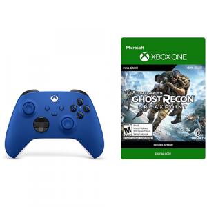 Xbox Wireless Controller Shock Blue + Tom Clancy's: Ghost Recon Breakpoint Xbox One (Email Delivery)