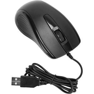 Open Box: Targus 3-Button USB Full-Size Optical Mouse with 6-Foot USB Cord, Supports Windows and Mac, Black (AMU81USZ)