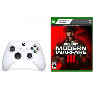 Xbox Wireless Controller Robot White + Call of Duty: Modern Warfare III Cross-Gen Bundle