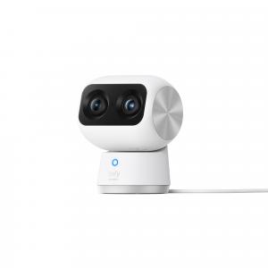 eufy Security IndoorCam S350 Wired Indoor Security Camera with 360 Degree Surveillance White