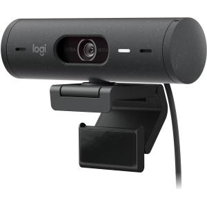 Open Box: Logitech Brio 505 Full HD Webcam with Auto Light Correction, Auto-Framing, Show Mode, Dual Noise Reduction Mics, Privacy Shutter, Works with Microsoft Teams, Zoom, Google Meet