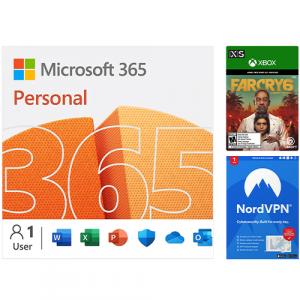Microsoft 365 Personal 12 Month Auto-Renewal + Far Cry 6 Standard Edition (Digital Download) + NordVPN 1-Year Subscription (Digital Download)