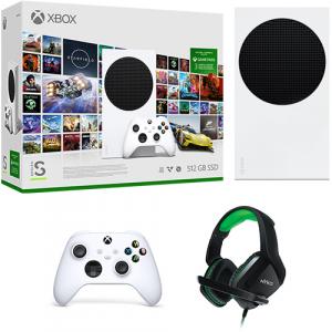 Xbox Series S 512GB 3 Month Game Pass Ultimate Starter Bundle + Nyko NX1-4500 Wired Gaming Headset