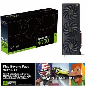 Asus NVIDIA ProArt GeForce RTX 4060 Ti OC Graphic Card + PC Game Pass and GeForce NOW Priority for 3 Months (Email Delivery)