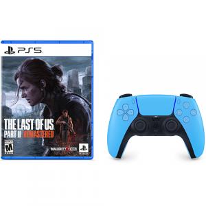 The Last of Us Part II: Remastered + PlayStation 5 DualSense Wireless Controller Starlight Blue