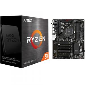 AMD Ryzen 9 5950X 16-core 32-thread Desktop Processor + Gigabyte AMD B550 UD AC Gaming Motherboard