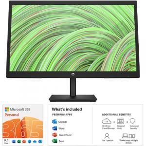 HP V22v G5 22" Class Full HD Gaming LCD Monitor + Microsoft 365 Personal 12 Month Auto-Renewal
