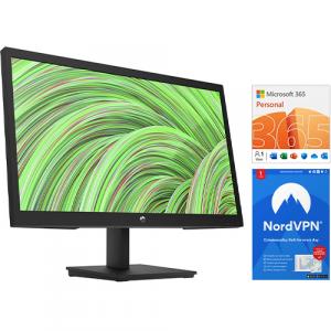 HP V22v G5 22" Class Full HD Gaming LCD Monitor + Microsoft 365 Personal 12 Month Auto-Renewal + NordVPN 1-Year Subscription (Digital Download)