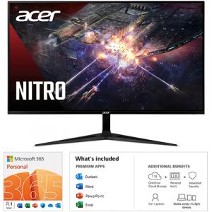 Acer Nitro 5 31.5" WQHD (2560 x 1440) 170Hz Widescreen IPS Gaming Monitor with AMD FreeSync Premium Technology + Microsoft 365 Personal 12 Month Auto-Renewal