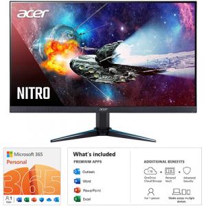Acer Nitro VG270 27" Widescreen Full HD IPS 165Hz AMD Radeon FreeSync Gaming Monitor + Microsoft 365 Personal 12 Month Auto-Renewal