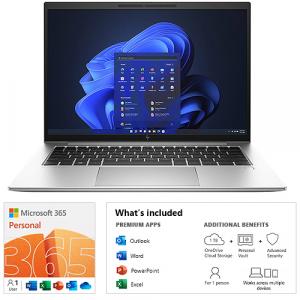 HP EliteBook 840 G10 14" WUXGA Intel i5-1335U 16GB RAM 512GB SSD Notebook Silver + Microsoft 365 Personal 12 Month