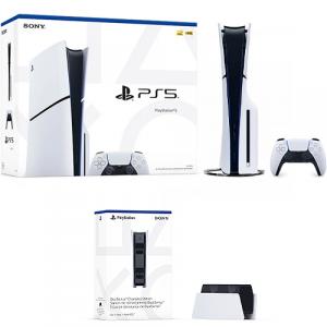 PlayStation 5 Slim Console + PlayStation 5 DualSense Charging Station for Controller