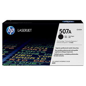HP 507A Black Toner Cartridge | Works with HP LaserJet Enterprise 500 color M551, HP LaserJet Enterprise 500 color MFP M575, HP LaserJet Pro 500 color MFP M570 Series | CE400A